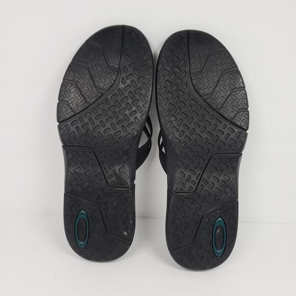 Oakley Ellipse Mens Size 13 Black Slip On Casual Thong Flip Flop Sandals main image 9